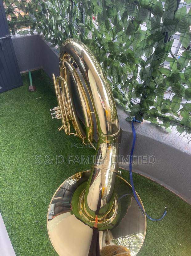 Sausaphone Brass Instrument - main view