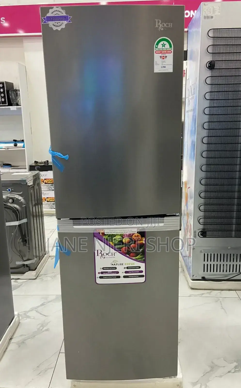 Roch RFR-400 327L Bottom Freezer Refrigerator R/F