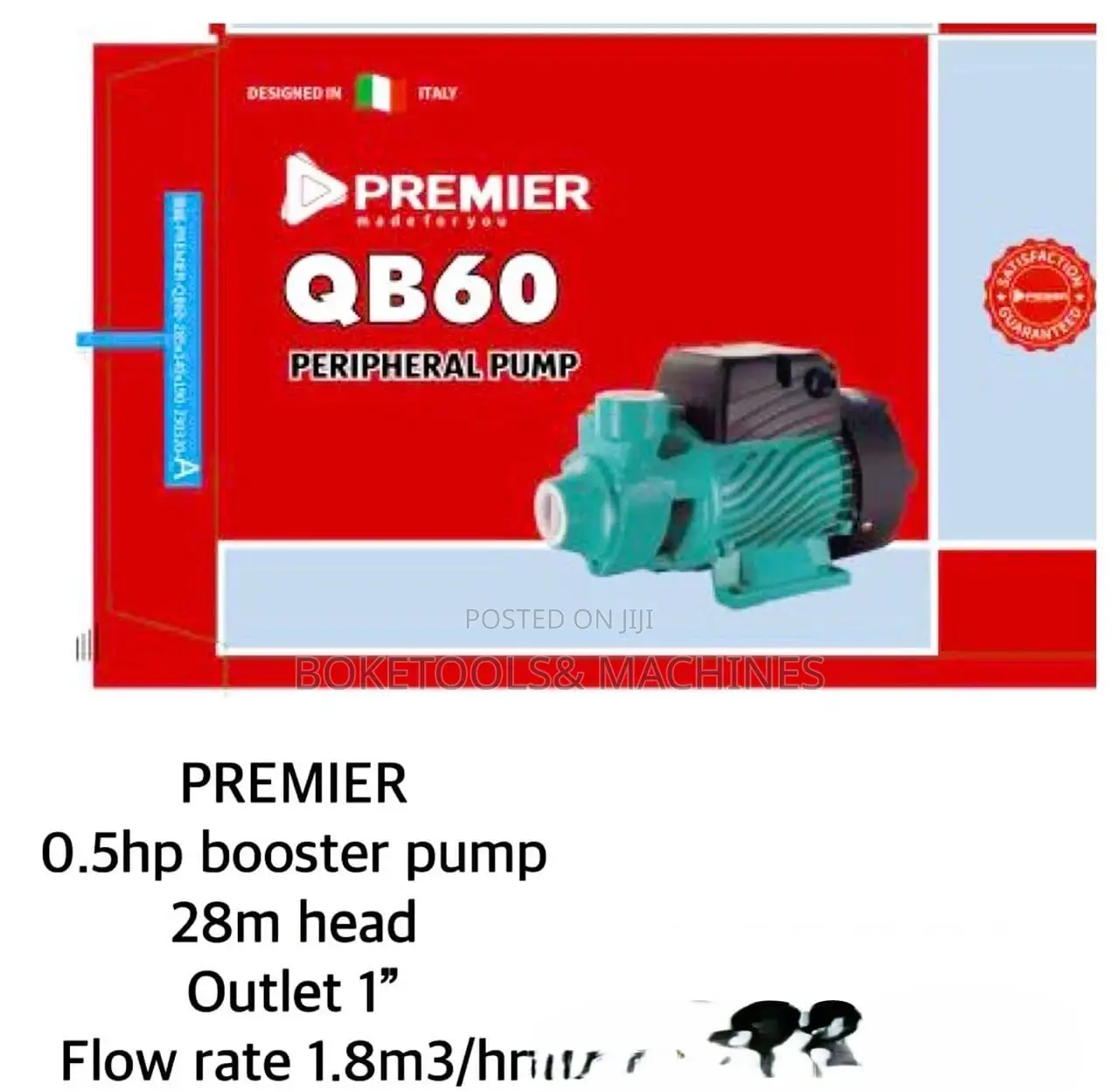 Premier 0.5hp Booster Pump With 1" Inch Outlet