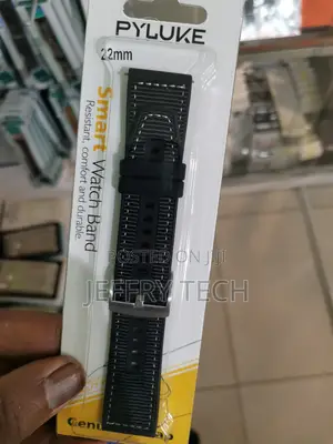 Leather Watch Bands Genuine Watch Straps for Men 22mm-Black
