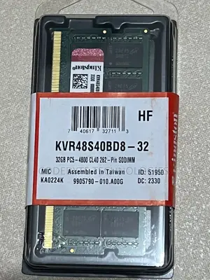 Kingston Laptop Ddr5 Ram 32gb 5600^Ddr5 Ram 32gb