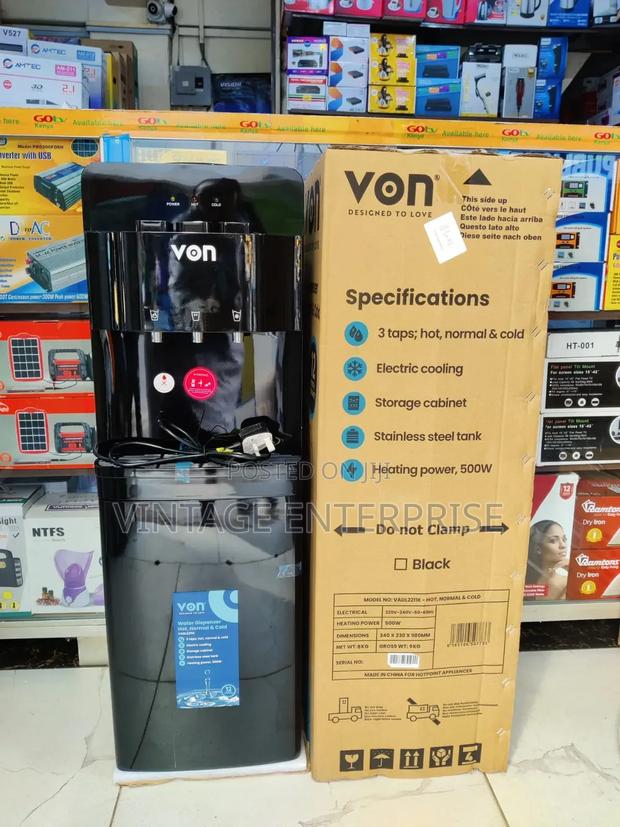 *Von Water Dispenser 3 Taps Hot , Normal and Cold*