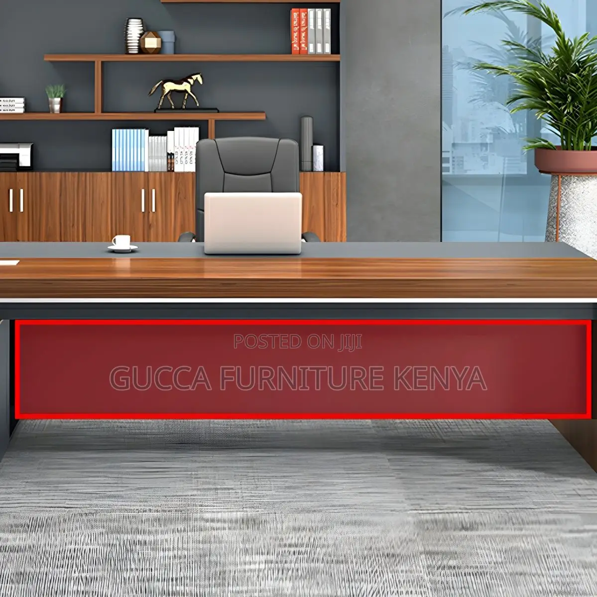 Office Tables:1800mm Modern Executive Brown Office Desk