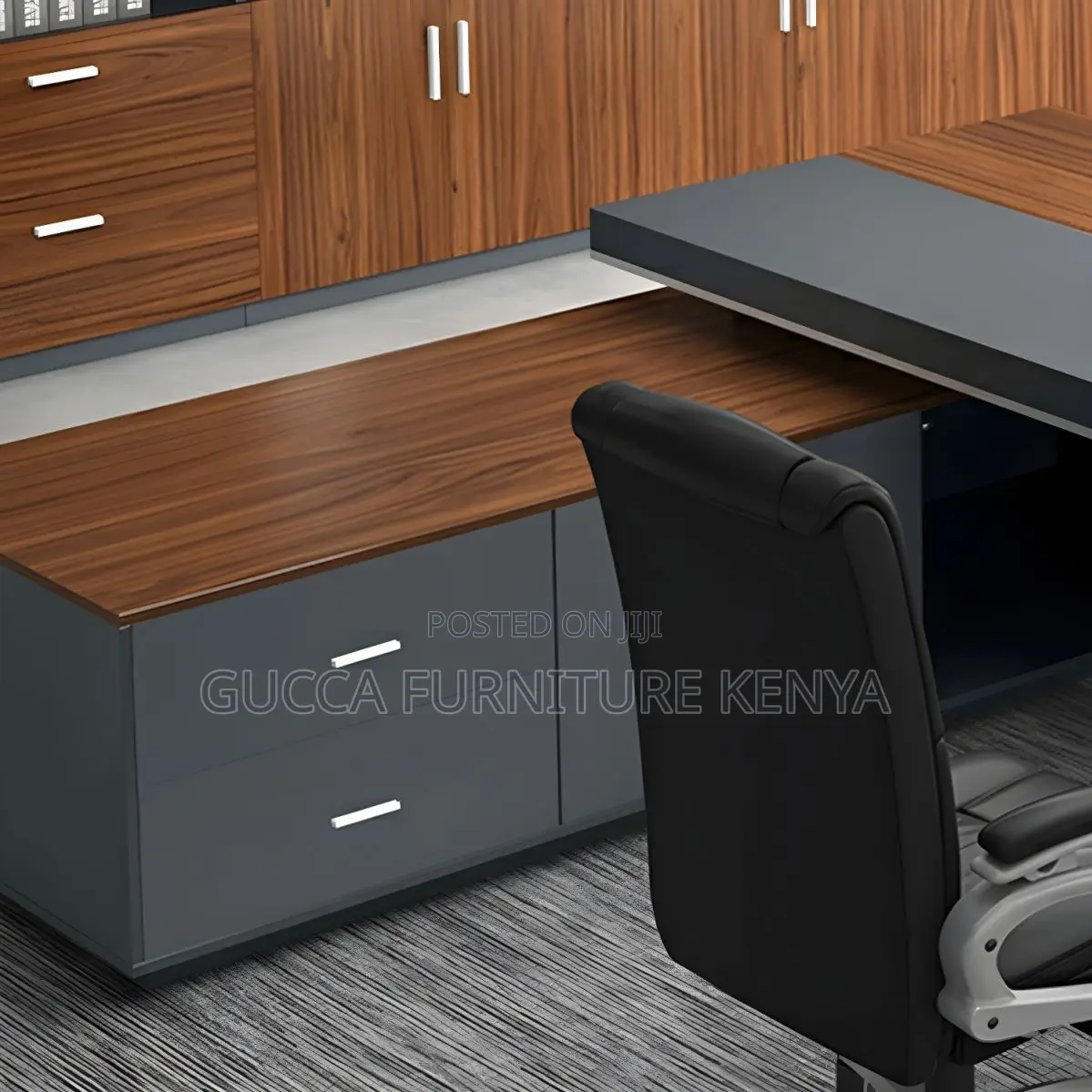 Office Tables:1800mm Modern Executive Brown Office Desk