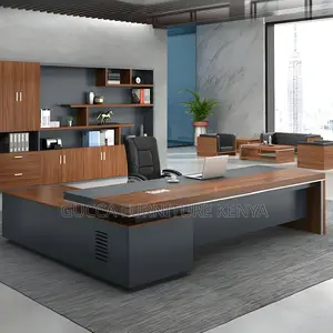 Office Tables:1800mm Modern Executive Brown Office Desk