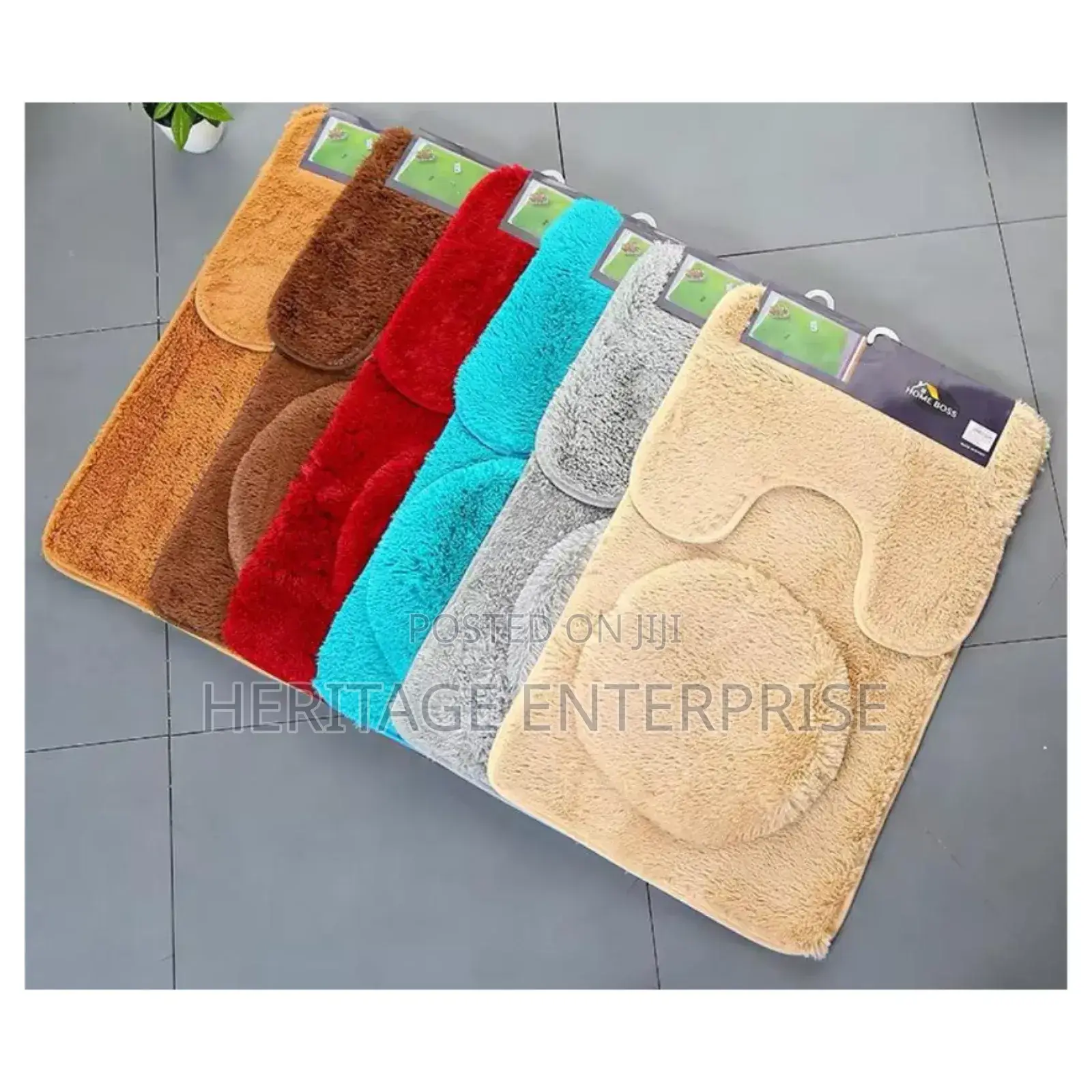 *3 in 1 Fluffy Toilet Mats