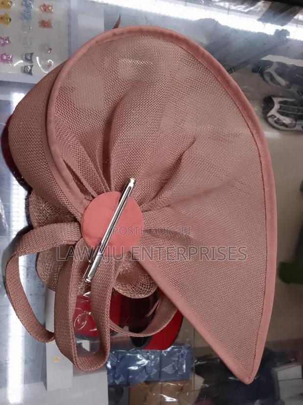 Peach Elegant Flower Fascinator - thumbnail 2