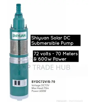 Shiyuan Solar DC Submersible Pump 72v 600w 70-Meter Head