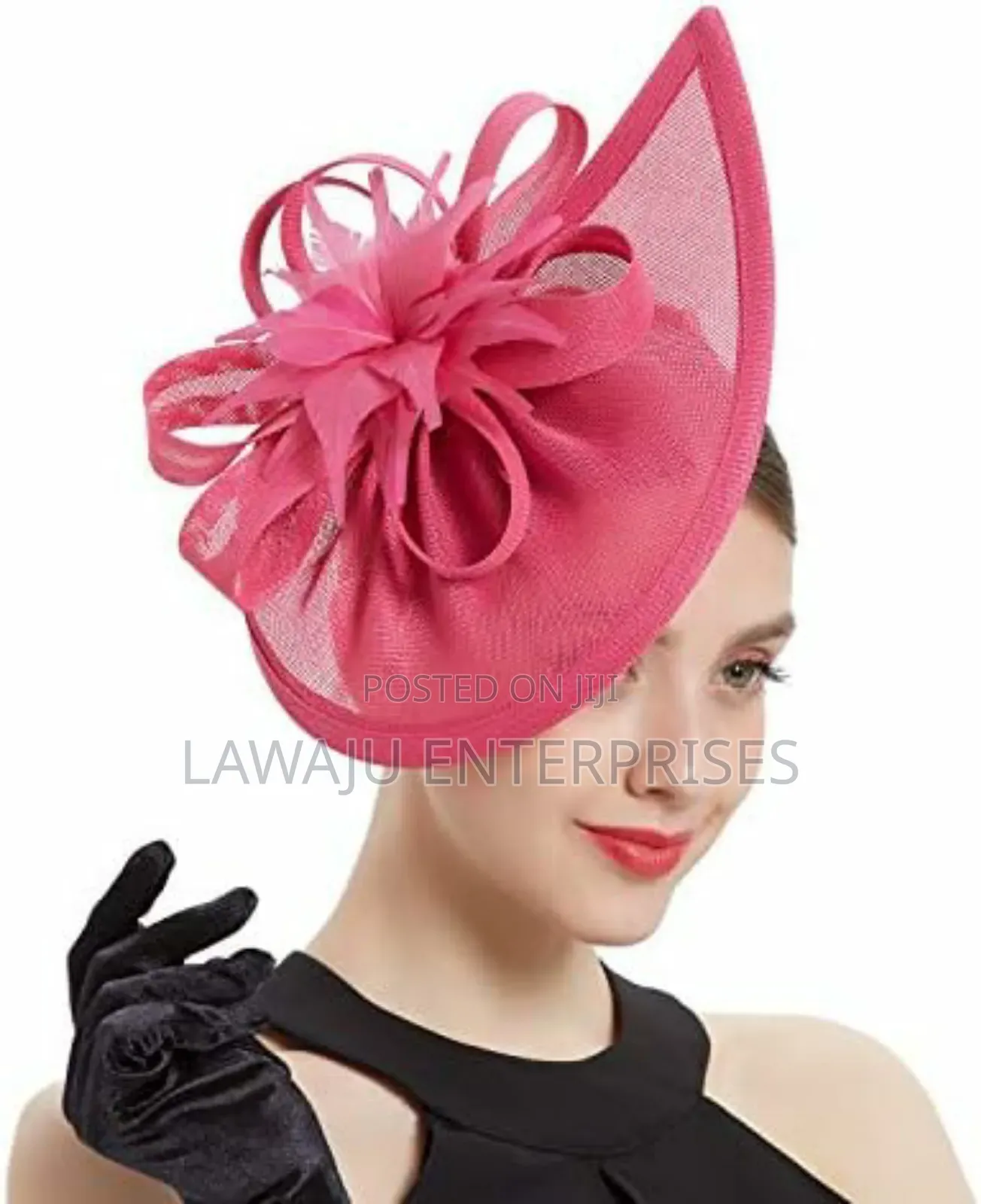 Hotpink Elegant Flower Fascinator