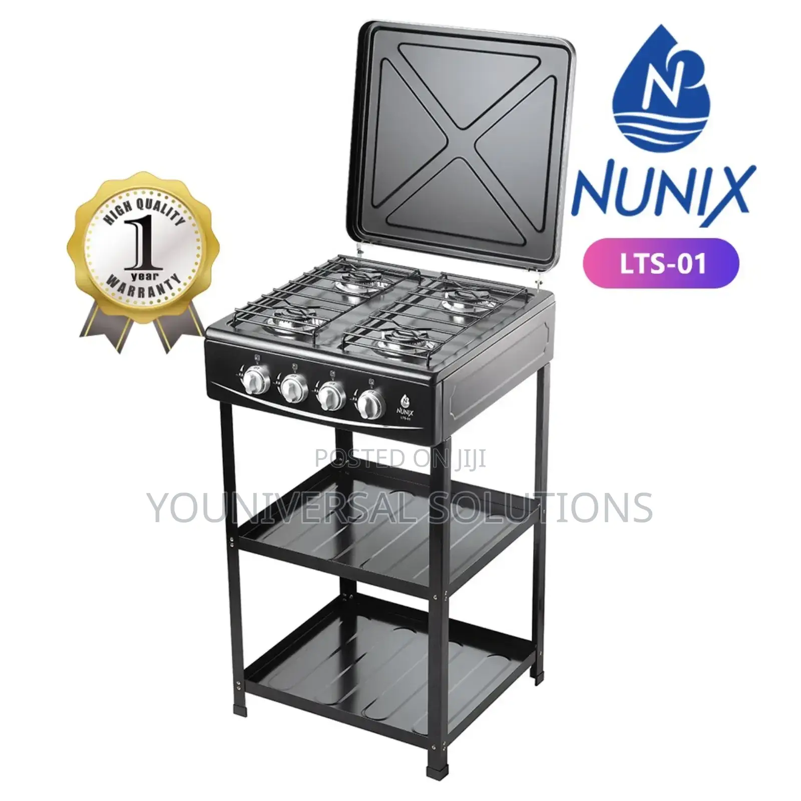 Nunix Full Gas Standing Cooker With Shelf