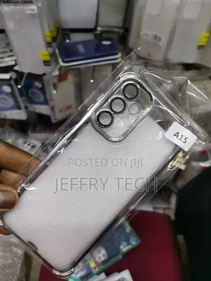 Case for Samsung Galaxy A15 Transparent Cover-Gray Edge