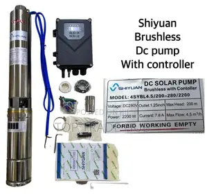 Shiyuan Brushless DC Pump With Controller 2200w 200m Head