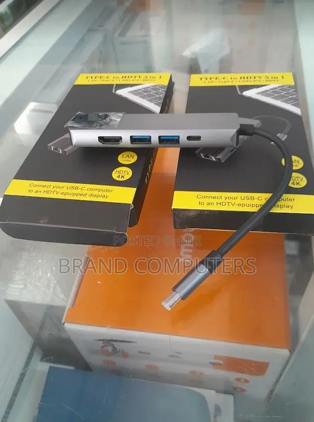 Type-C to HDMI 5 in 1 Adapter With Lan Ethernet