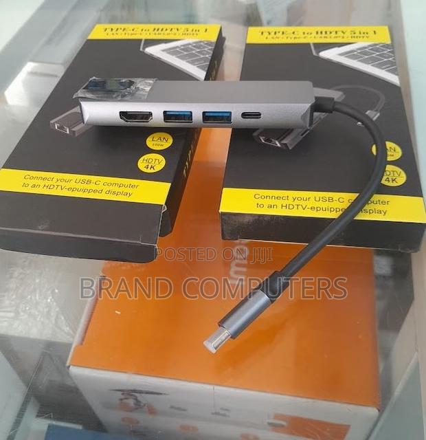 Type C Multiport Hub 5 in 1 Adapter Dock Convert to HDMI Mul