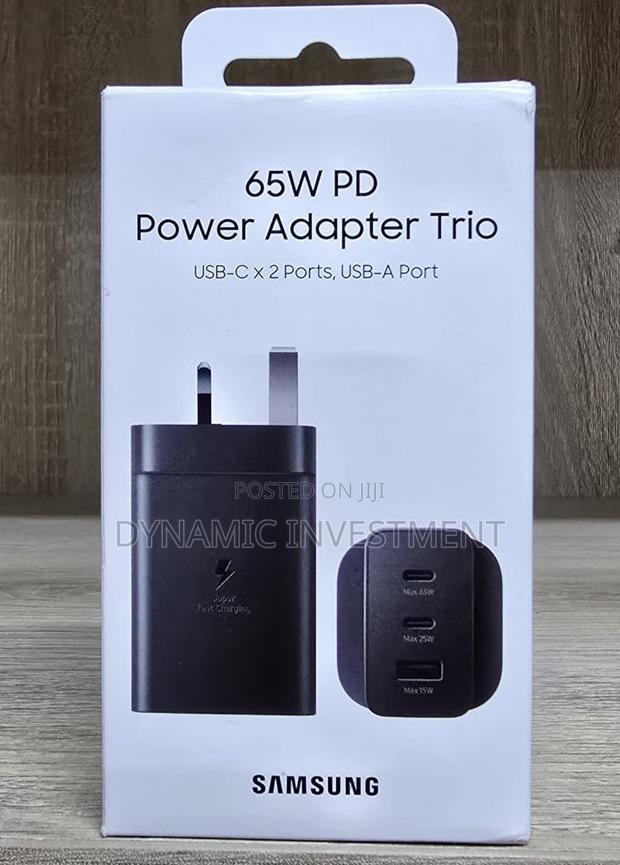 Samsung 65w Pd Power Adapter Trio With 2xusb-C and 1xusb-A - thumbnail 2
