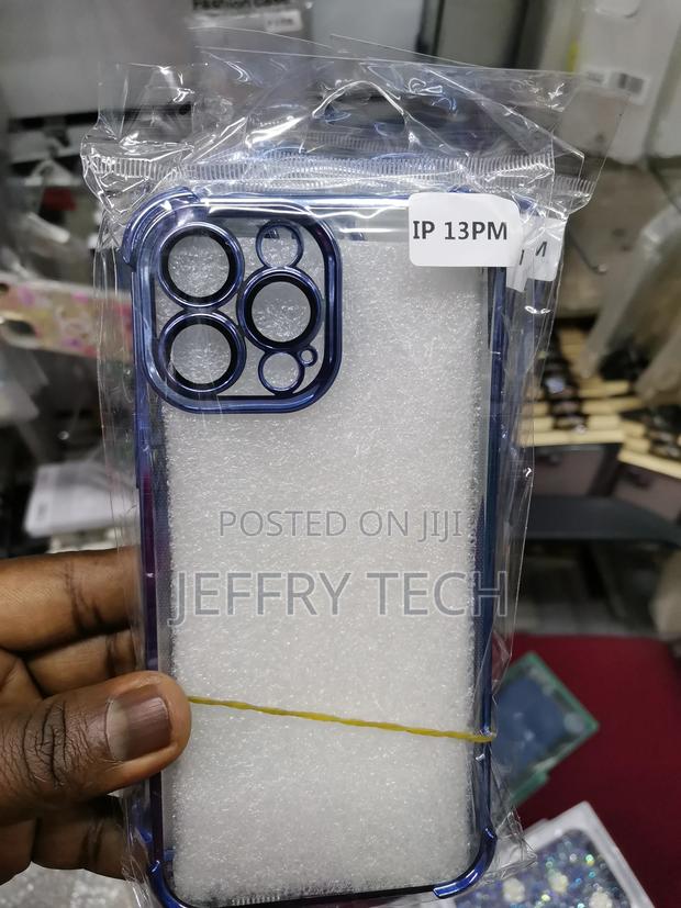 iPhone 13 Pro Max Case Slim Protection Bumper-Blue Edge - main view