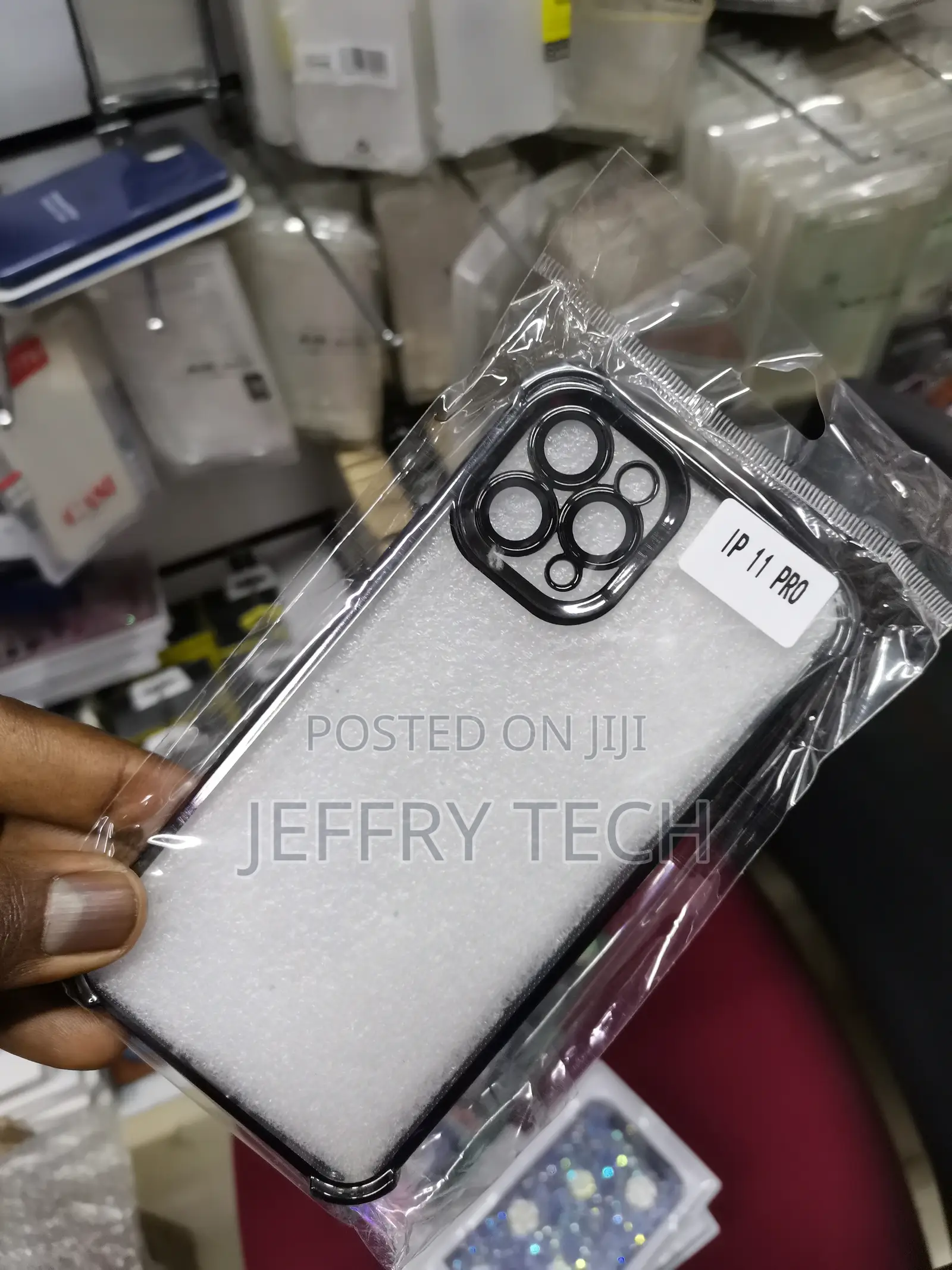 iPhone 11 Pro Clear Silicone Tranparent With Black Edge