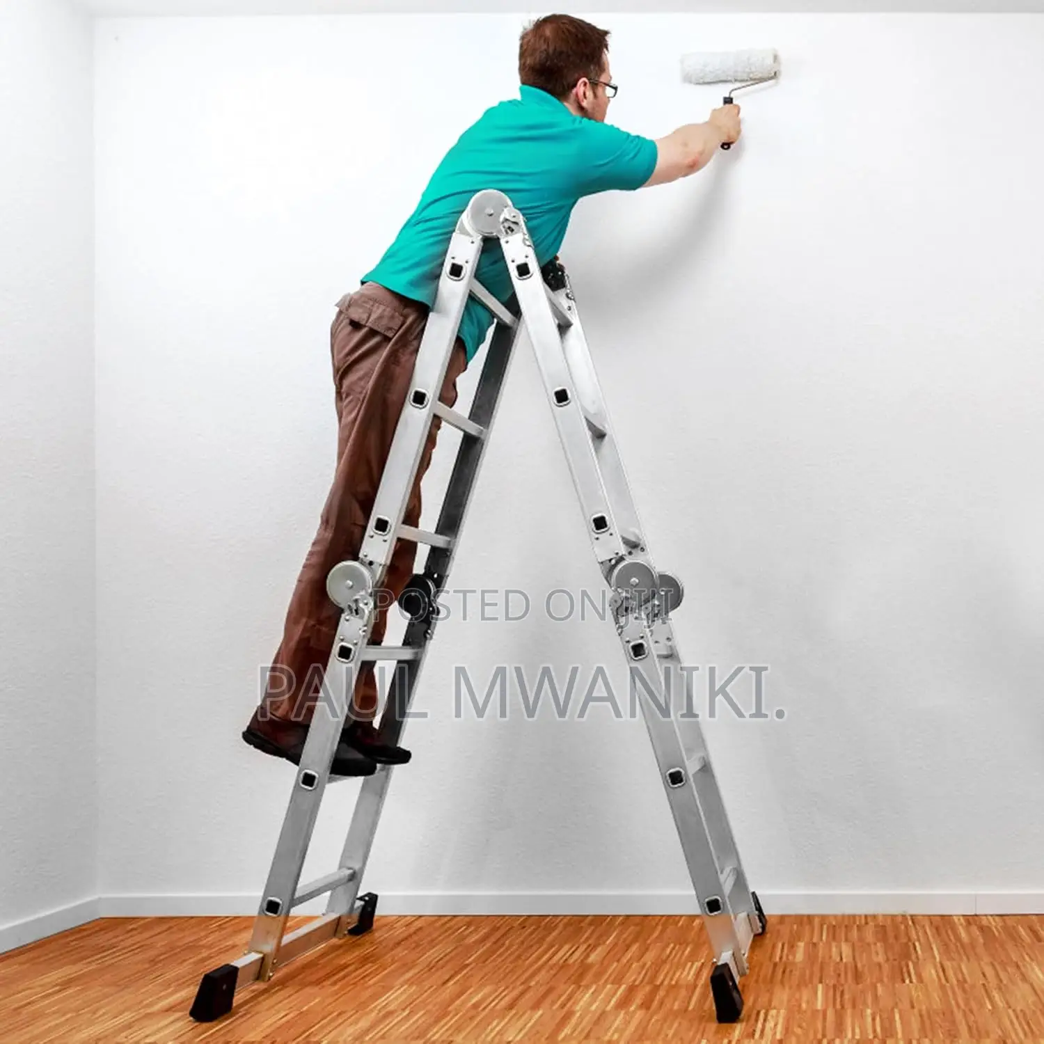 Multi-purpose Aluminium Ladder 4 X 3 Steps Folding Ladder