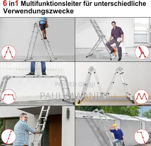 Multi-purpose Aluminium Ladder 4 X 3 Steps Folding Ladder