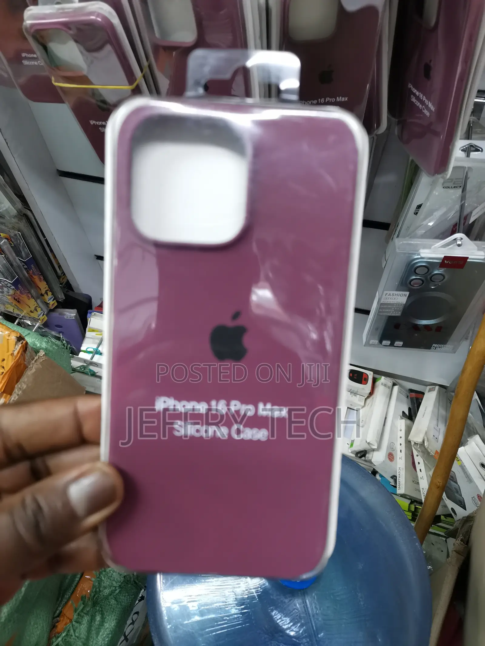 iPhone 16 Pro Max Soft Silicone Case Anti-Scratch-Maroon