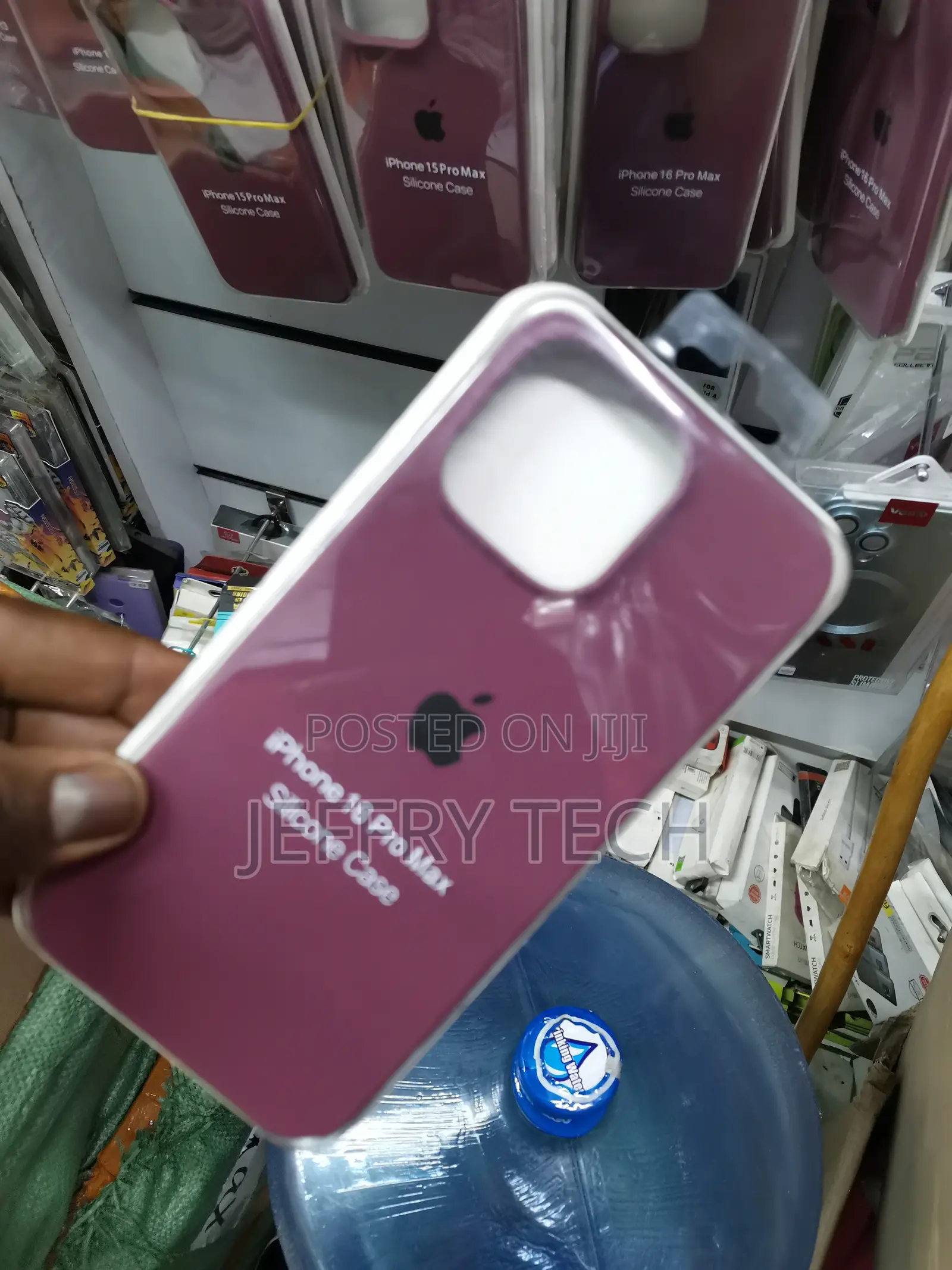 iPhone 16 Pro Max Soft Silicone Case Anti-Scratch-Maroon