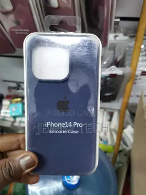 iPhone 14 Pro Case, Premium Silicone Phone Case-Blue