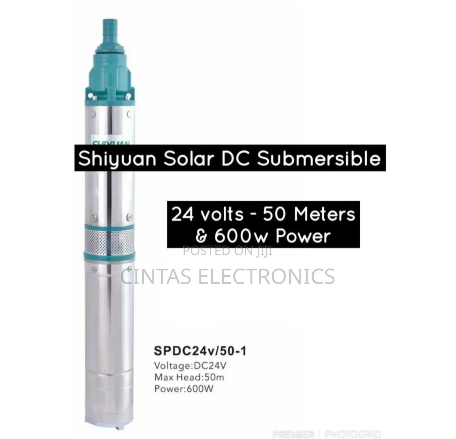 Shiyuan Solar Pump 50m,600w