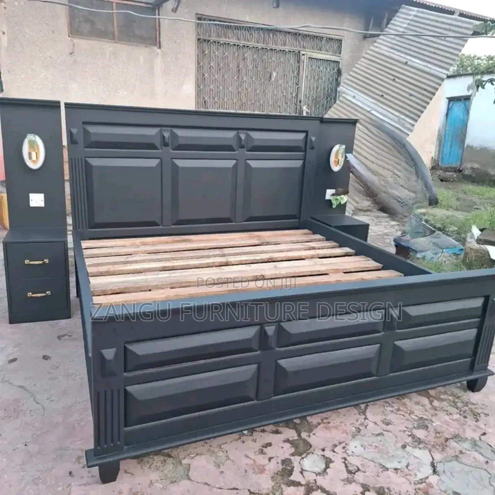 Startling Beds 5 by 6 (Side Cabinets 9500/- At )