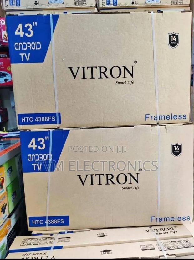 Vitron 4388fs 43" Frameless Smart Android Tv Television