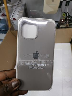 Apple iPhone 12 Pro Max Silicone Case -Gray - thumbnail 2