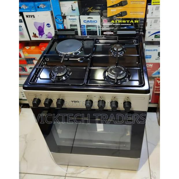 60*60 Von Hotpoint 3+1 Cooker With Electric Oven