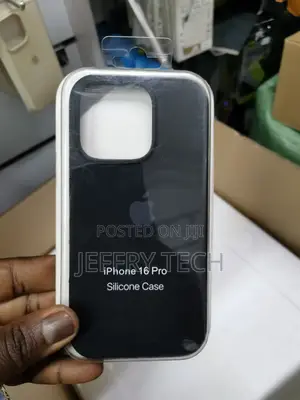 iPhone 16 Pro Case Slim Liquid Silicone Case-Black
