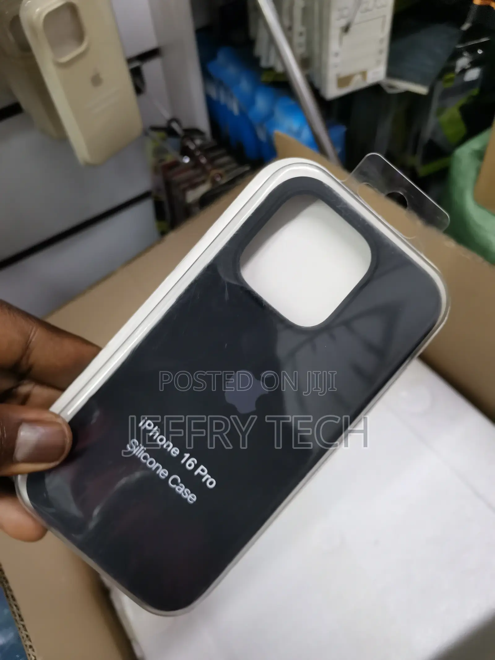 iPhone 16 Pro Case Slim Liquid Silicone Case-Black