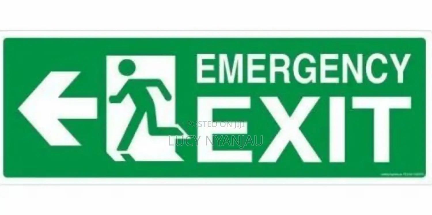 Exit Sign,, Exit Sign