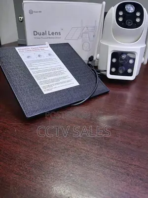 Dual Antenna Solar Powered Dual Lens Camera