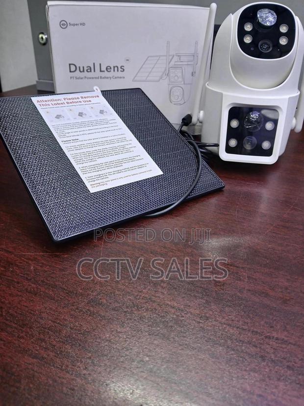 Dual Antenna Solar Powered Dual Lens Camera - main view