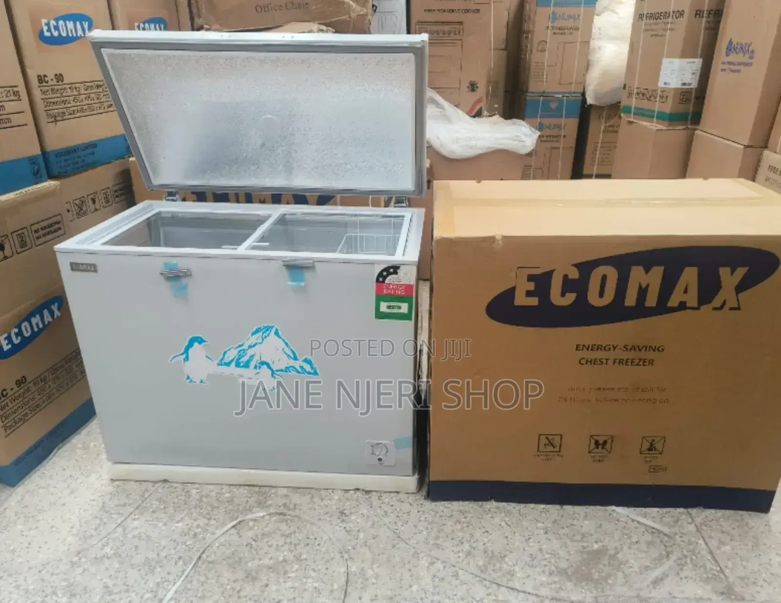 Silver Ecomax 219 Litres Chest Deep Freezer E/219l