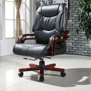 Office Chairs: PU Leather High Back Executive Office Chair