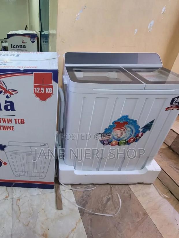 Icona 12.5kgs Twin Tub Washing Machine LWM/12.5KG