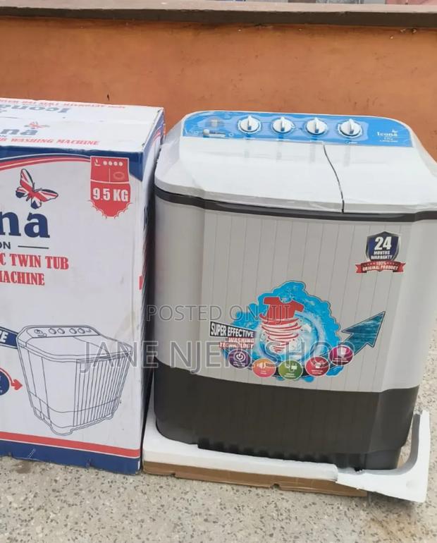 9.5kgs Icona Twin Tub Washing Machine LWM/9.5KG - main view