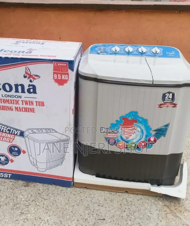 9.5kgs Icona Twin Washing Machine LWM/9.5KG