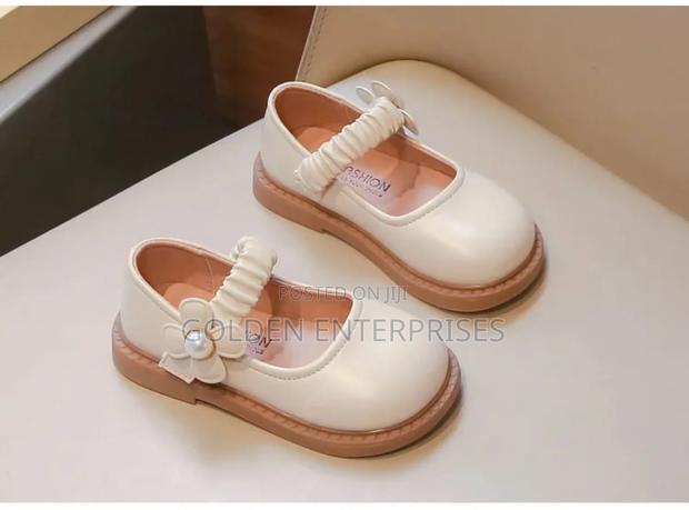 White Kids Doll Shoes - main view