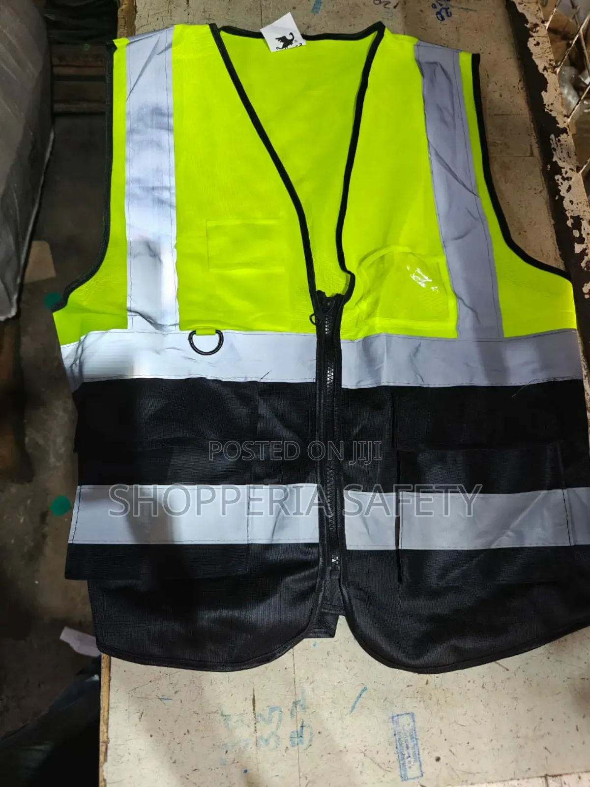 Reflector Vest With Zip And Multi Colors