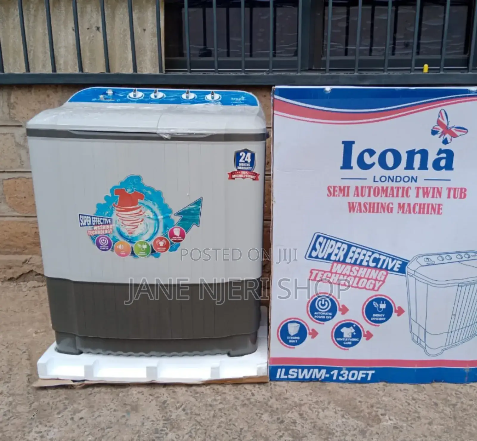 Icona 13 KGS Washing Semi Automatic Machine IWM/