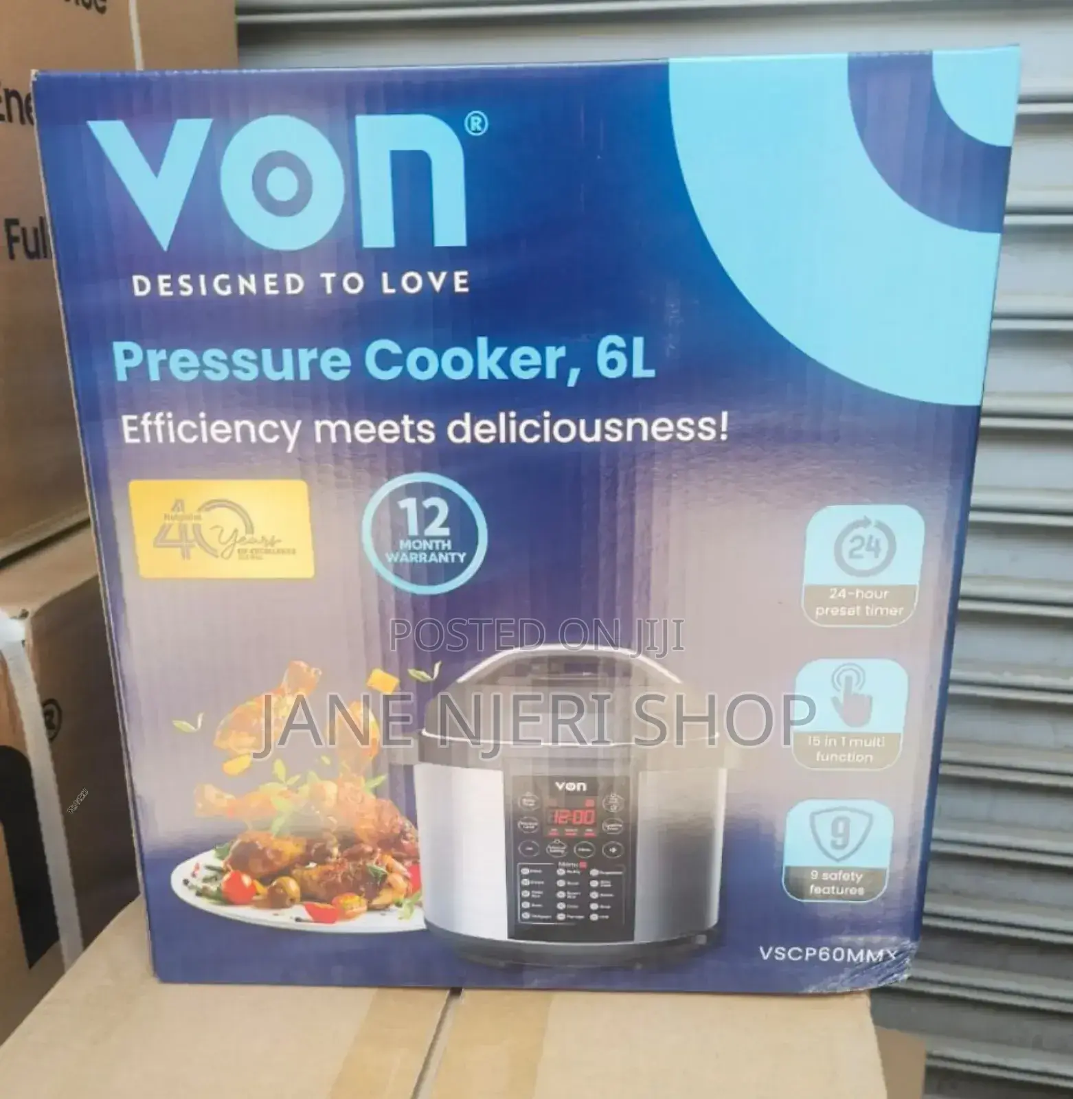 Von Electric Pressure Cooker v/N6l
