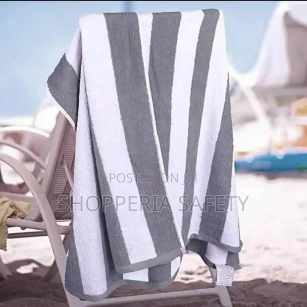 Stripped Cotton Towels- Big Size - thumbnail 3