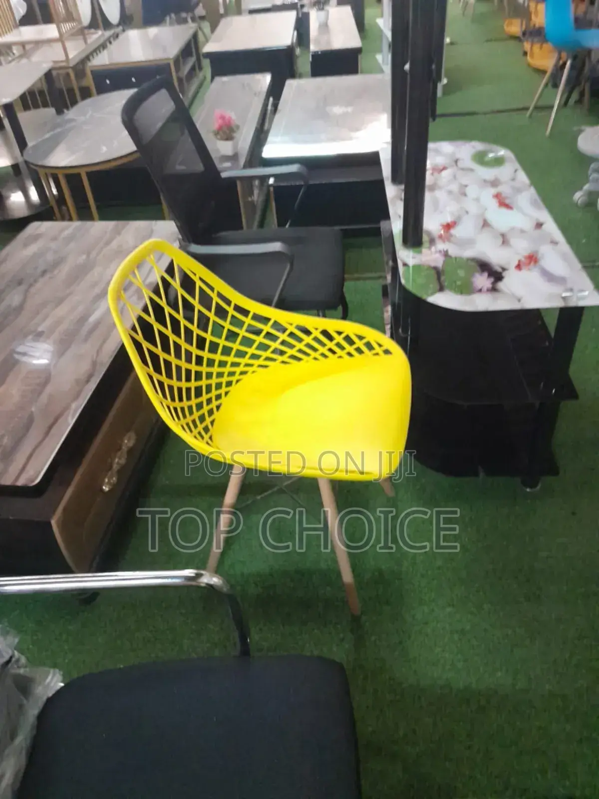 Yellow Plastic Office Chair