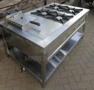 Hilarious Four Burner Stainless Combined Unit