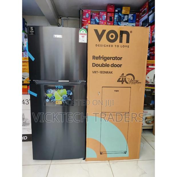 Fridge/Von Double Door 182litres NO FROST