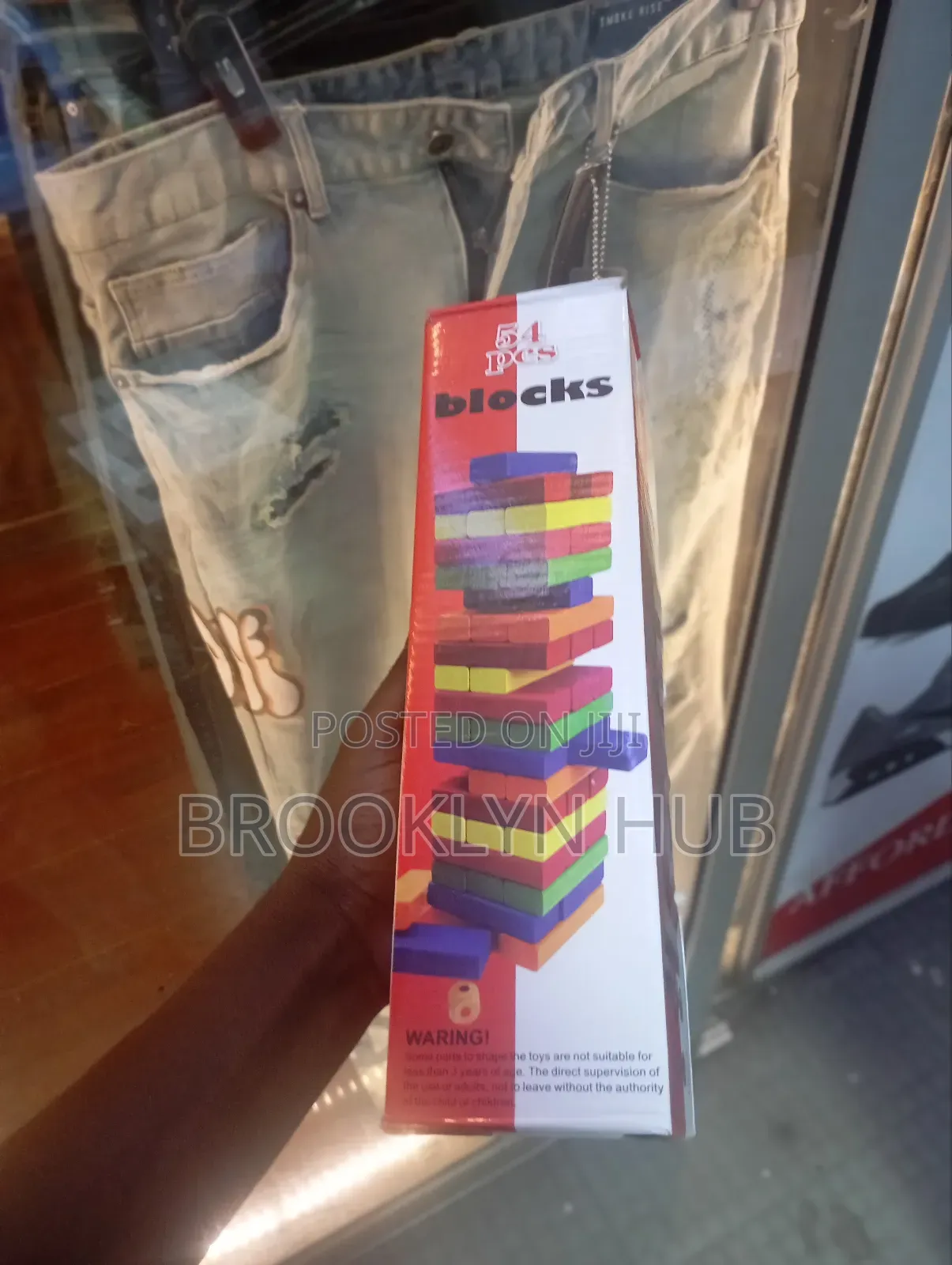 Jenga Wooden Block Tower Game * 54 PCS Jenga Block Game